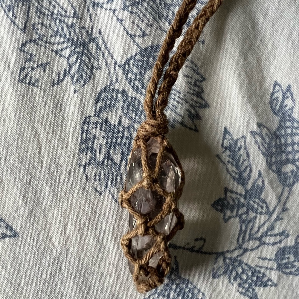 Uruguay Quartz, Light Amethyst Quartz Necklace